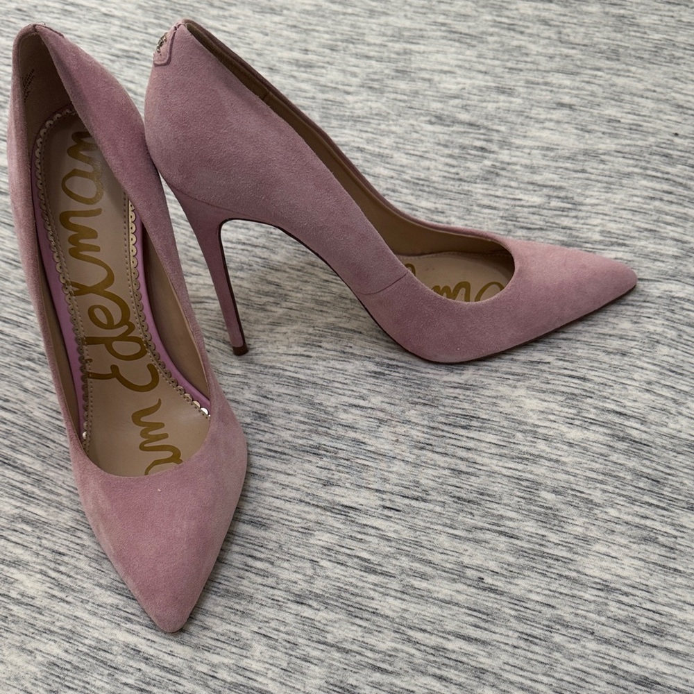 Sam Edelman Pink Suede Heels